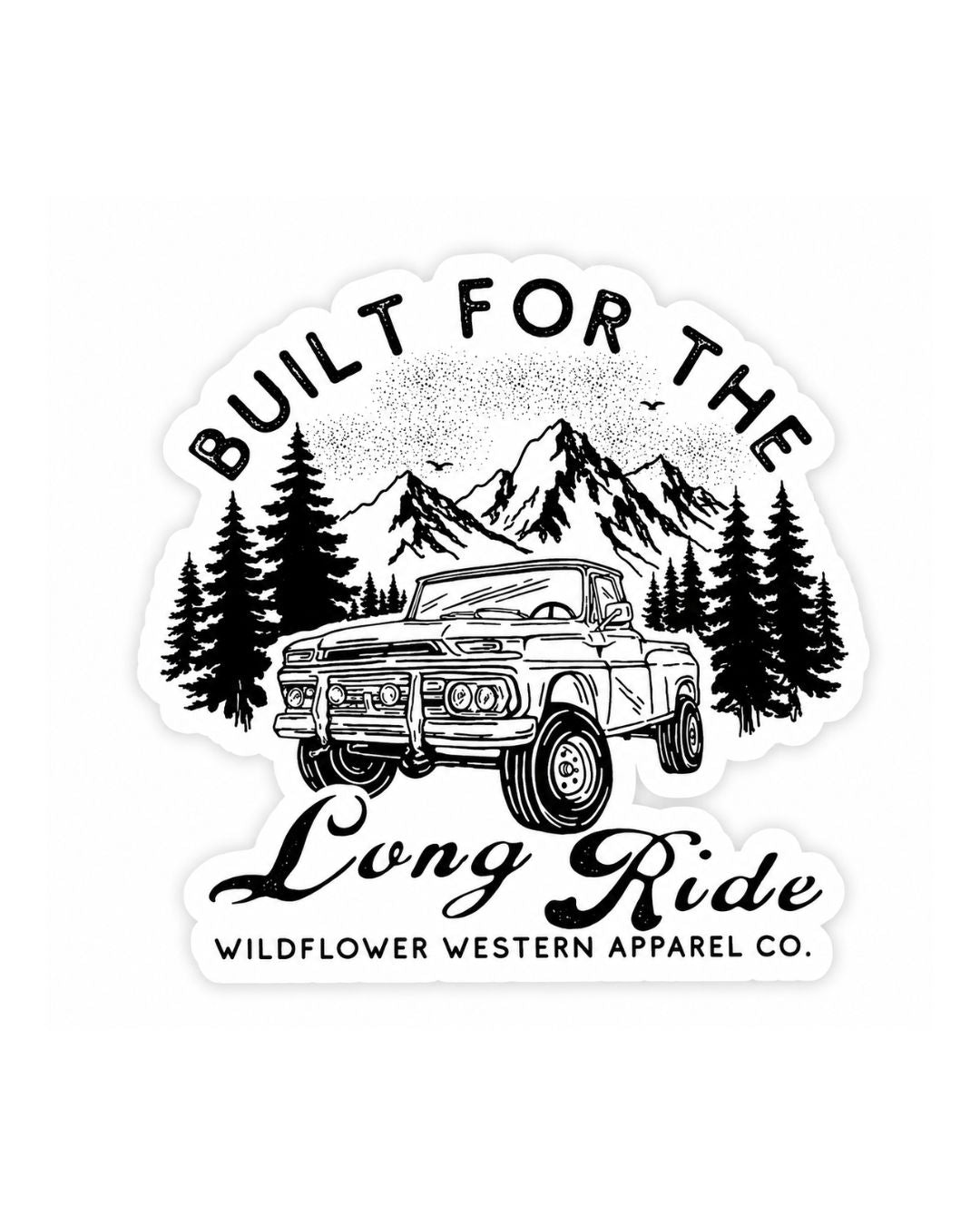 Long Ride Truck Sticker