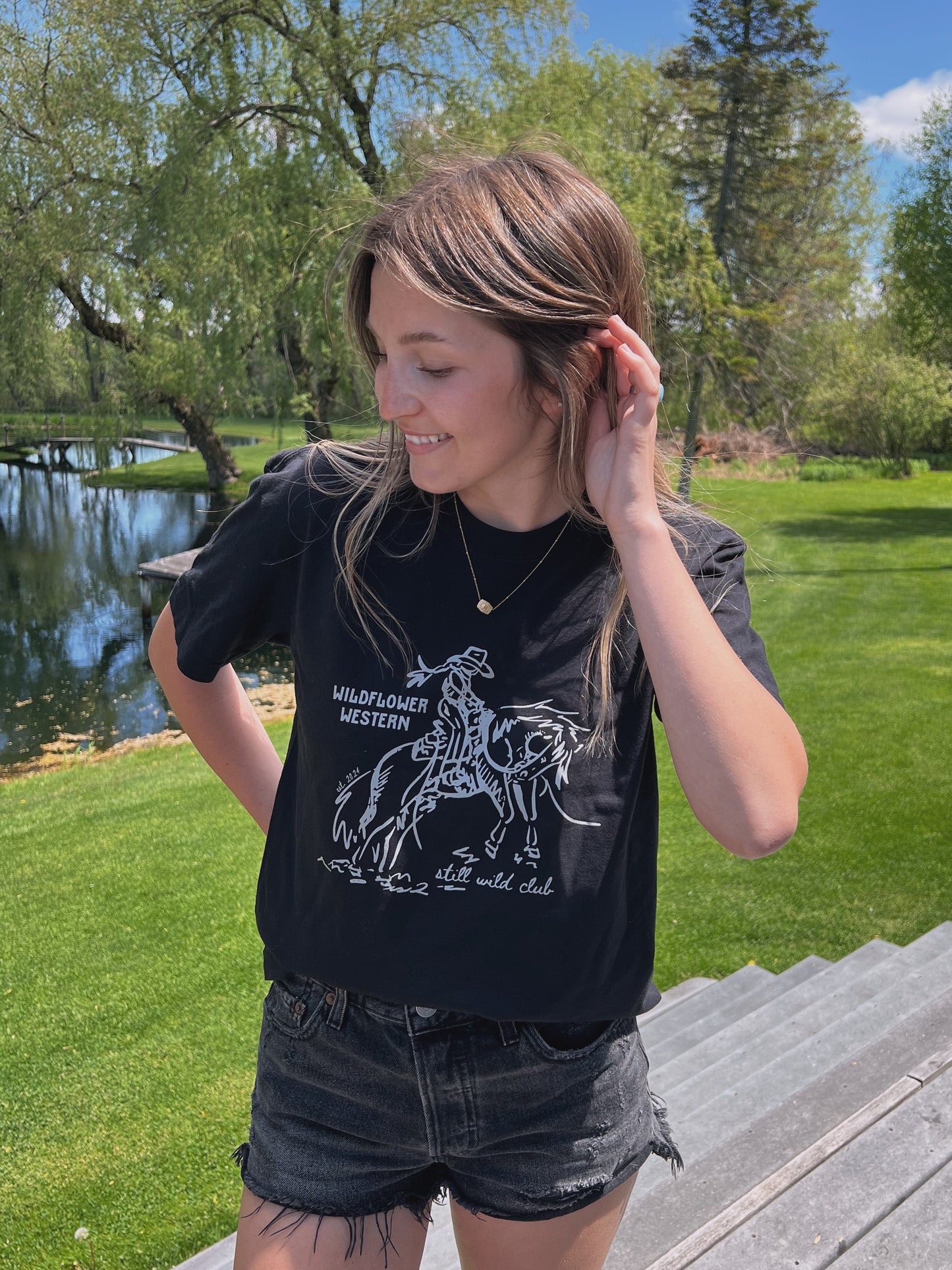 Still Wild Club Ladies Boxy Tee