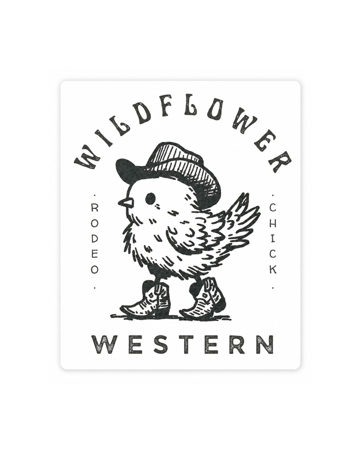 Rodeo Chick Sticker