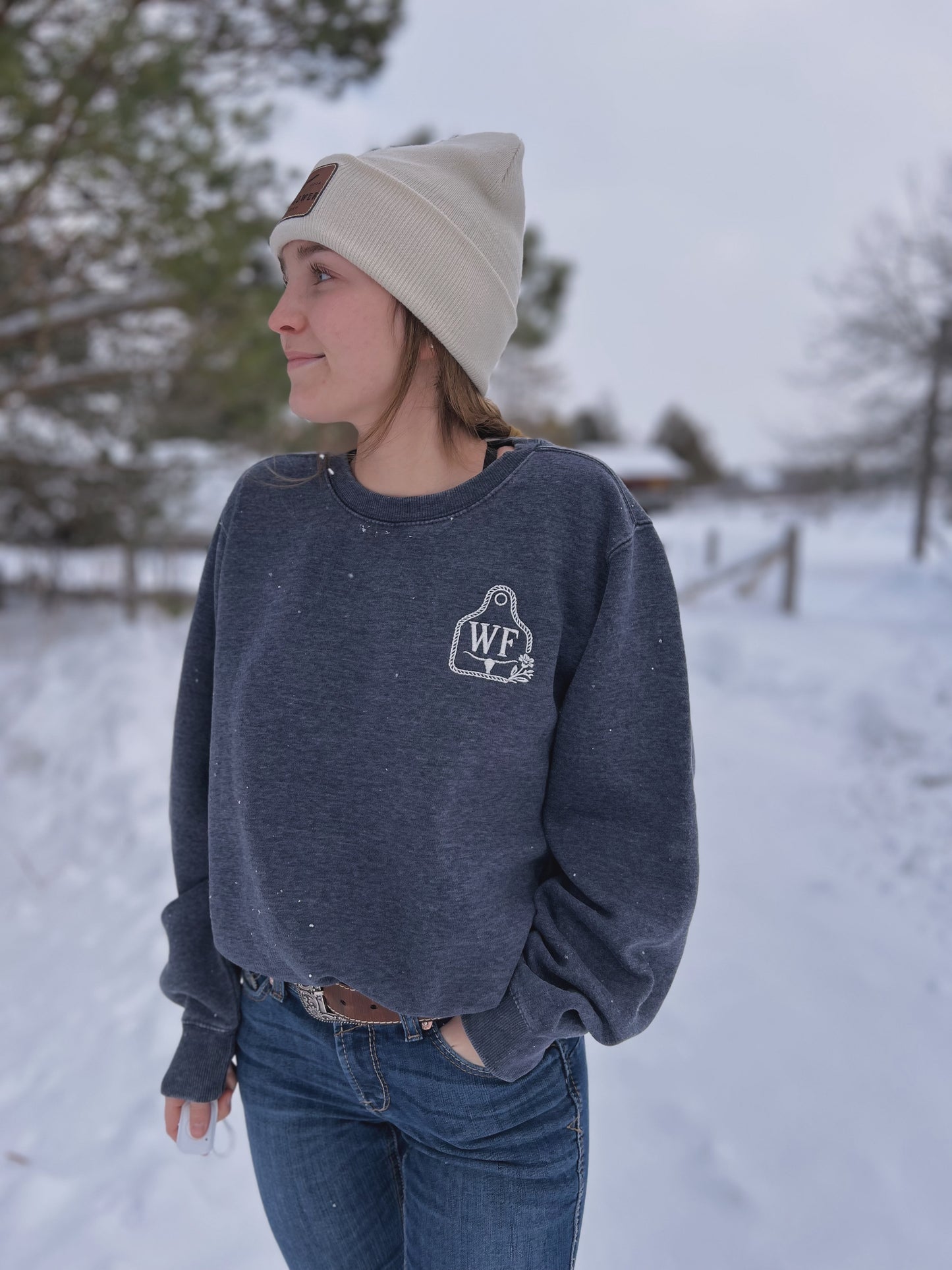 Vintage Cow Tag Crewneck