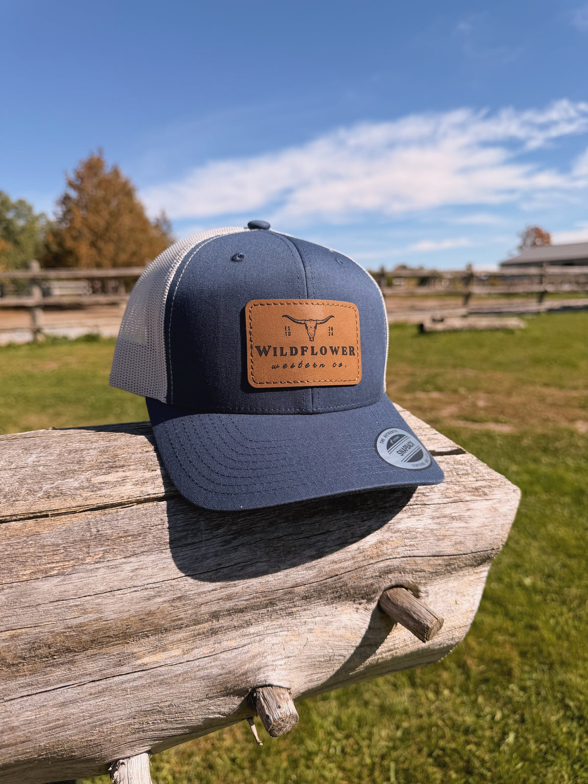 Leather Patch Trucker Hat