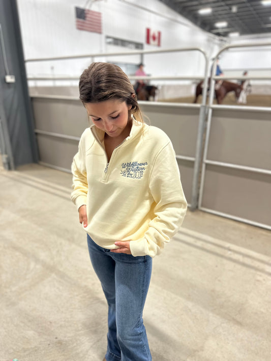 Boots & Bloom Embroidered 1/4 Zip