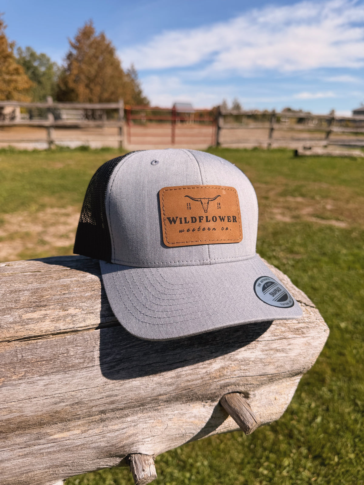 Leather Patch Trucker Hat