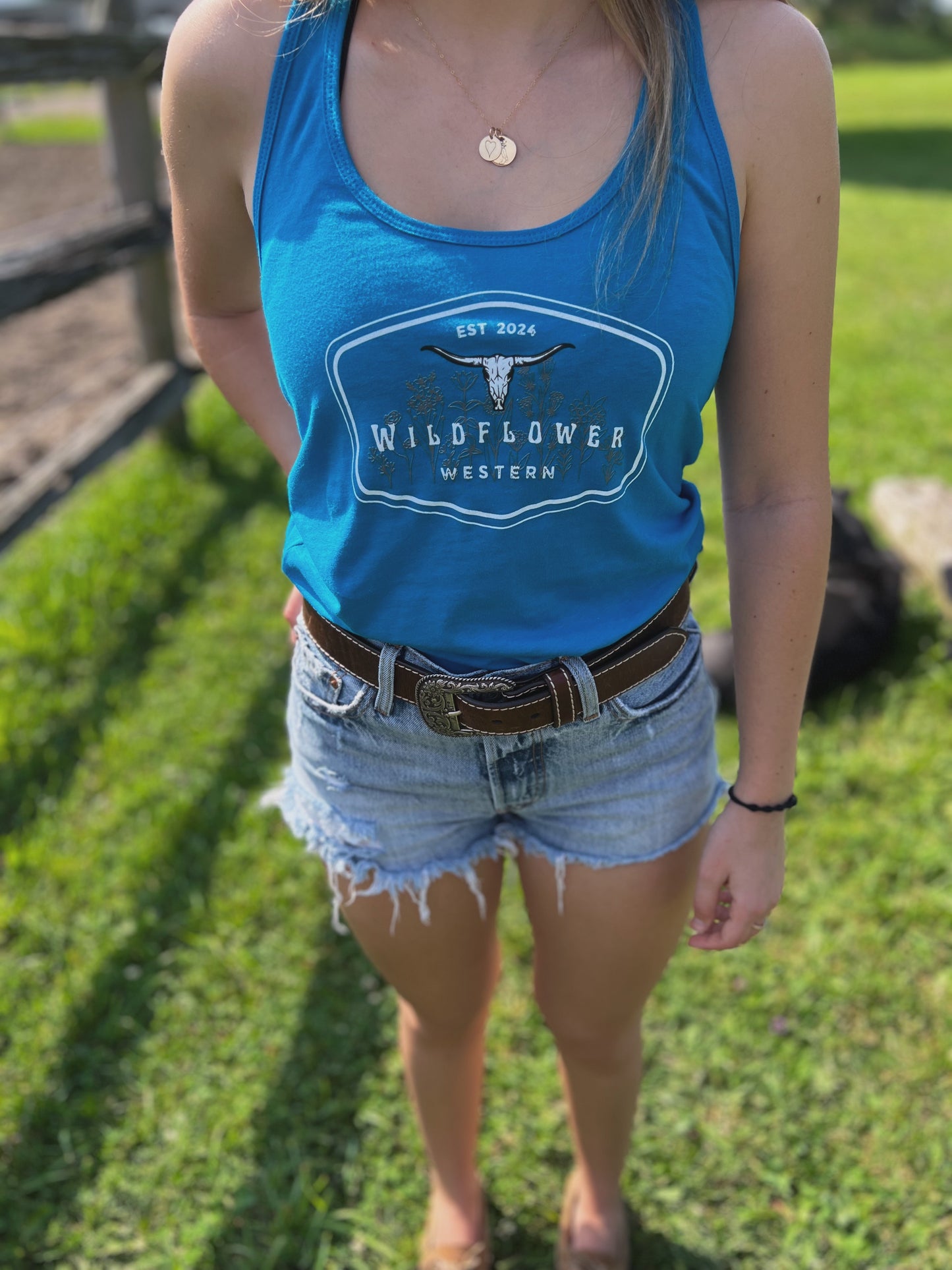 "Original Wildflower Western" Racerback Tank