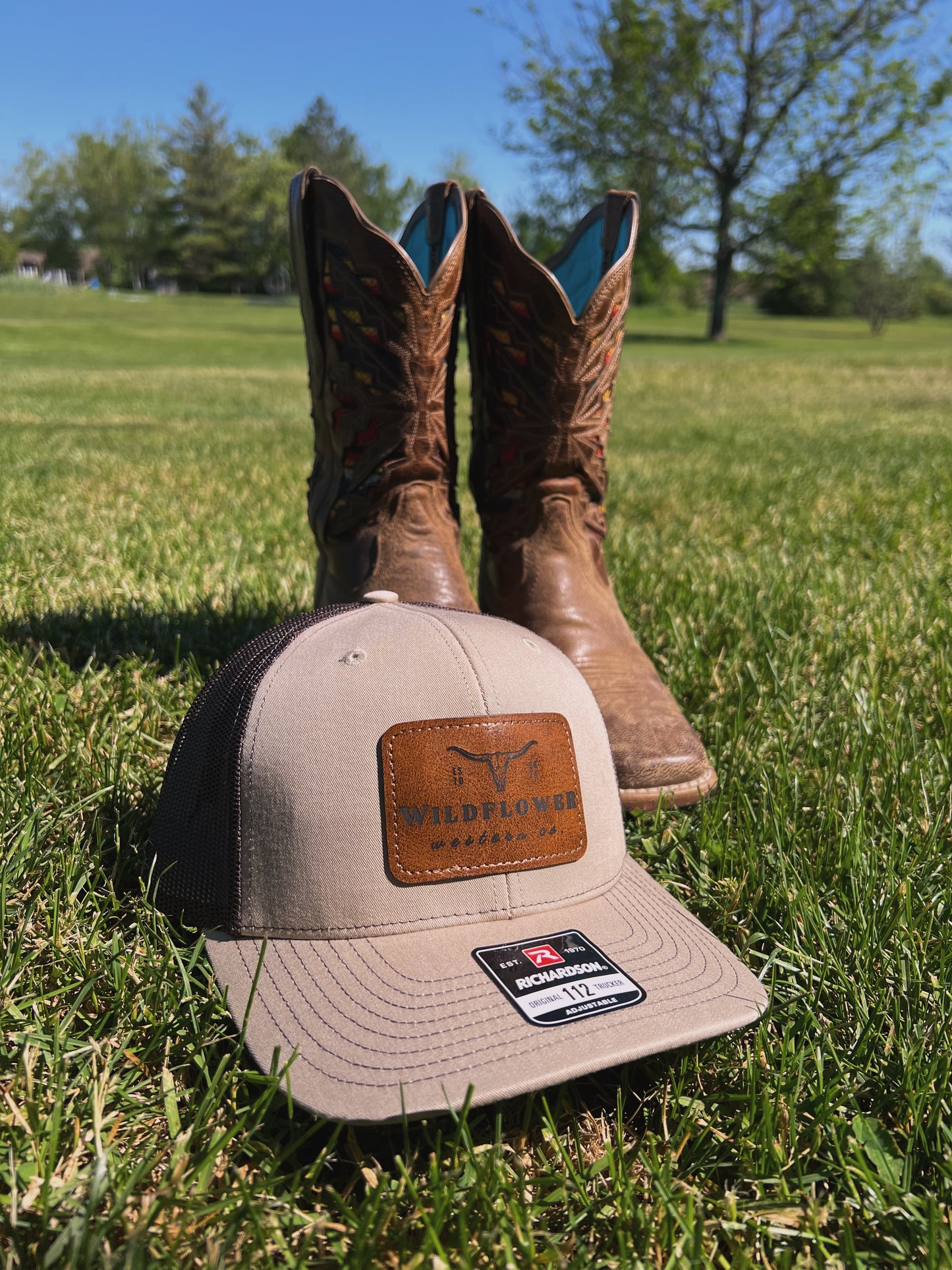 Leather Patch Trucker Hat