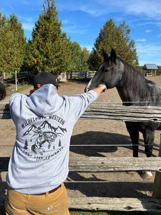 “Long Live Cowboys” Unisex Hoodie Althetic Grey