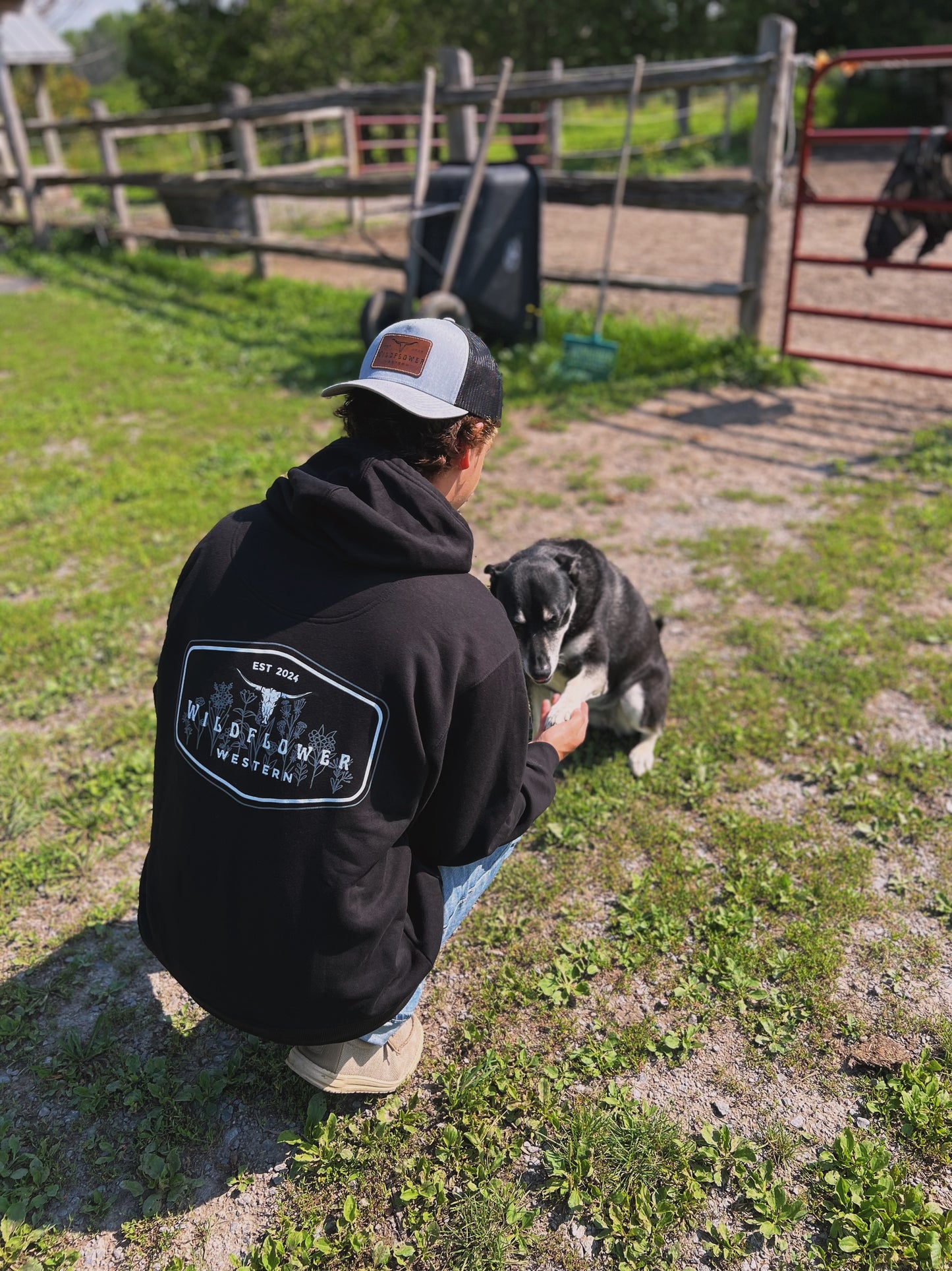 "Original Wildflower Western" Unisex Hoodie Black