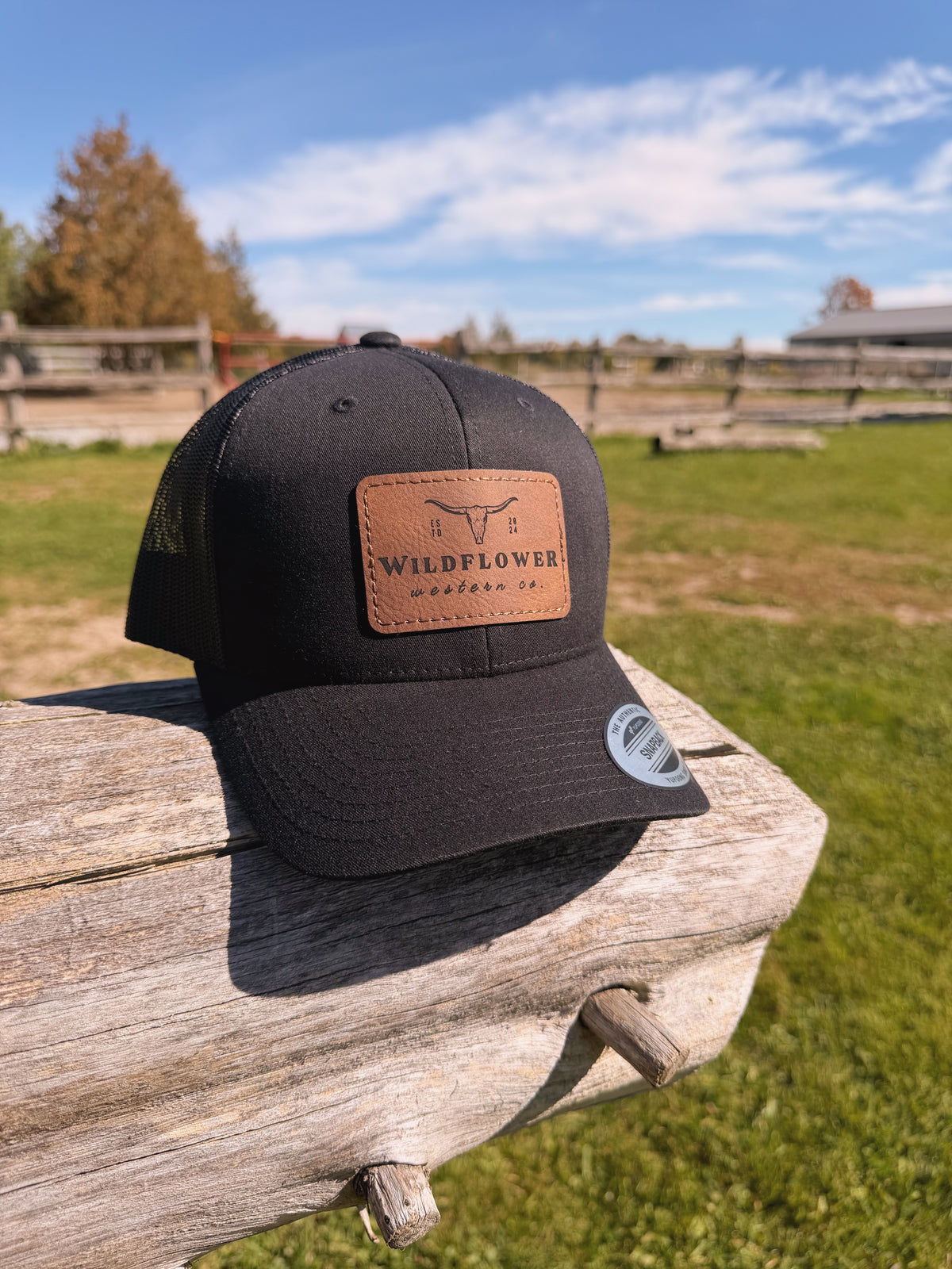 Leather Patch Trucker Hat