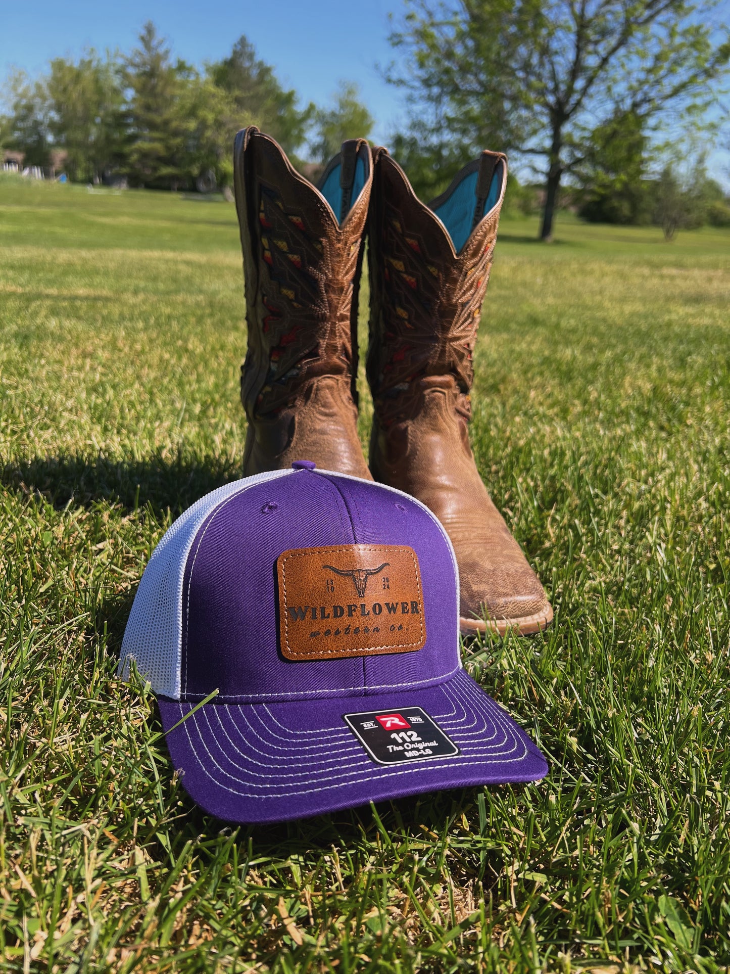 Leather Patch Trucker Hat