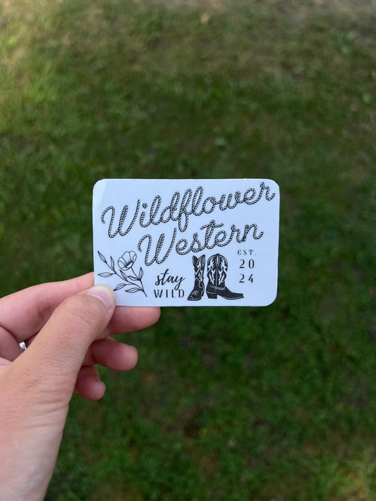 Boots & Bloom Sticker