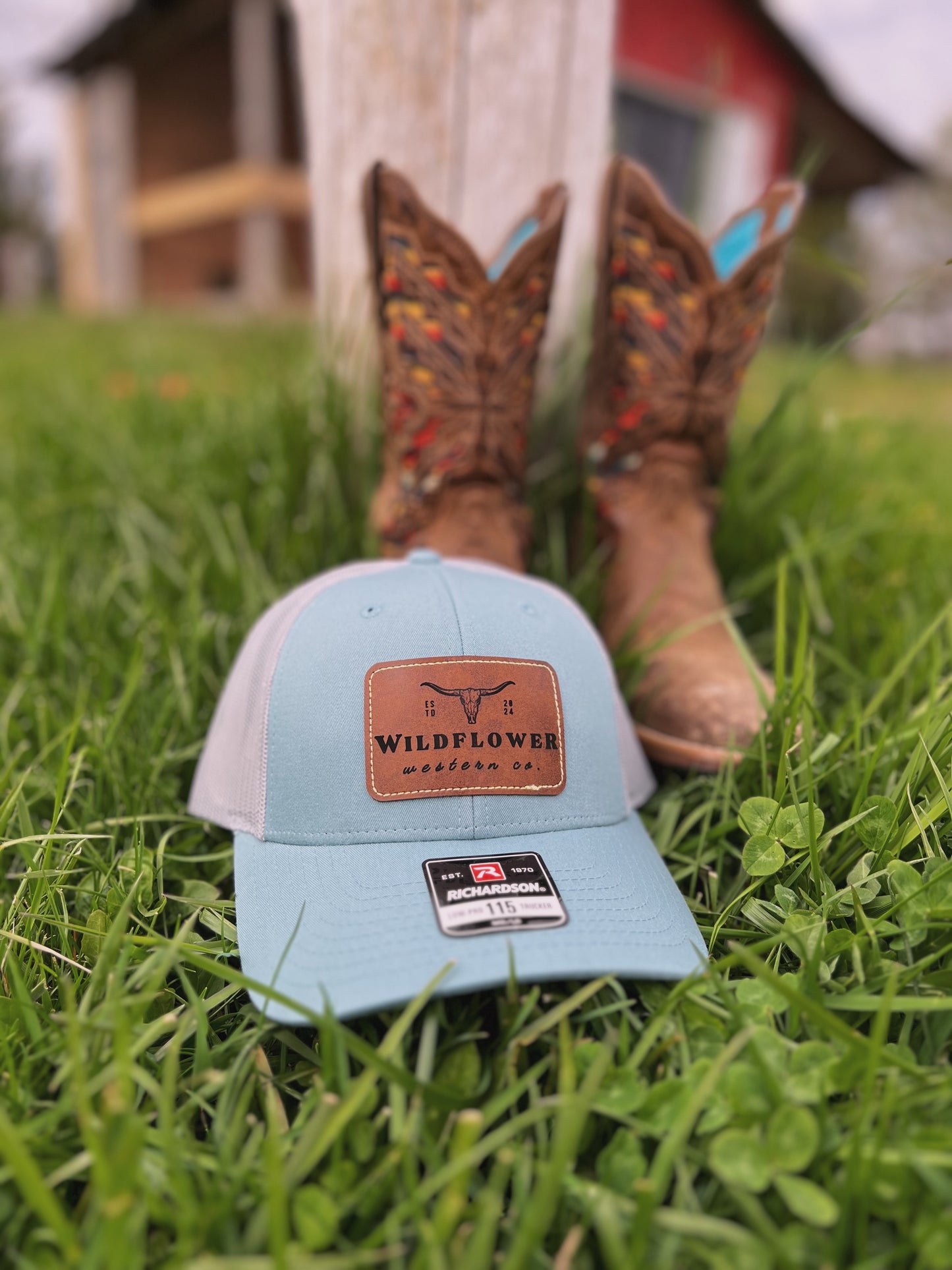 Leather Patch Trucker Hat