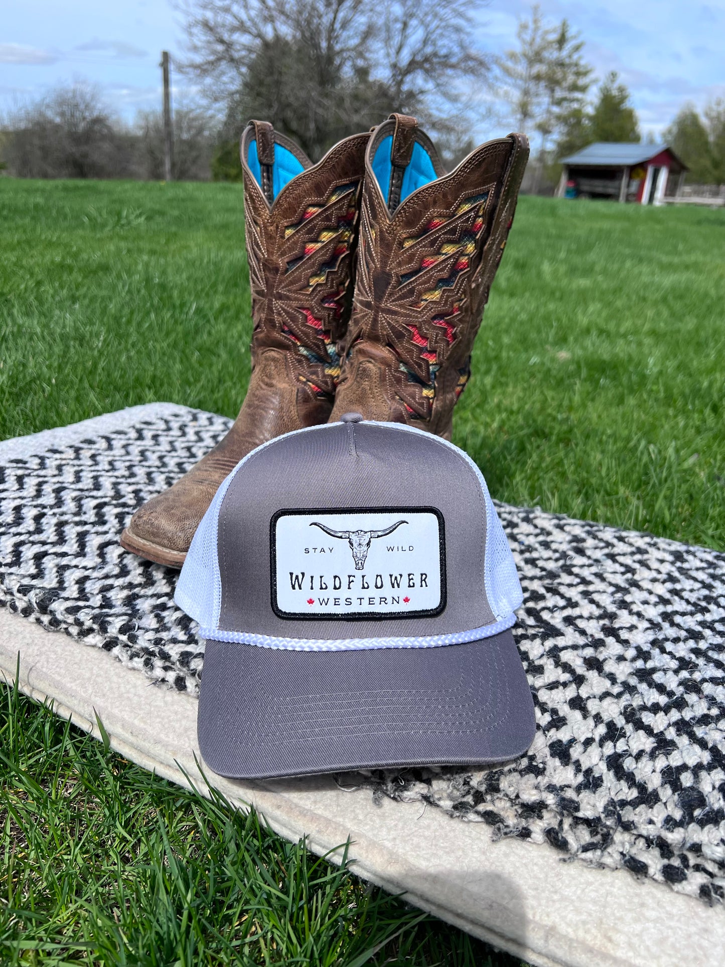 Wildflower Western Retro Trucker