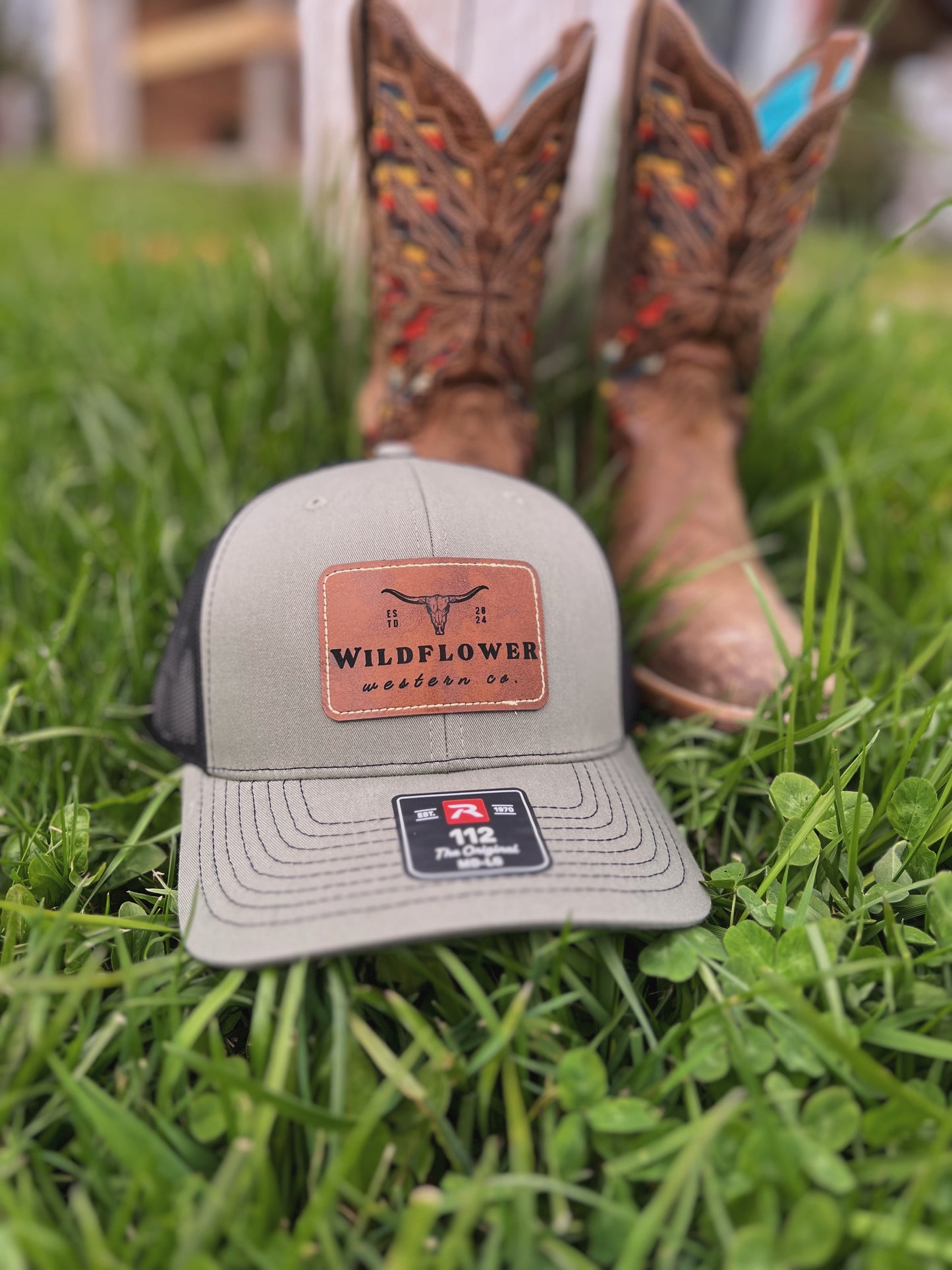 Leather Patch Trucker Hat