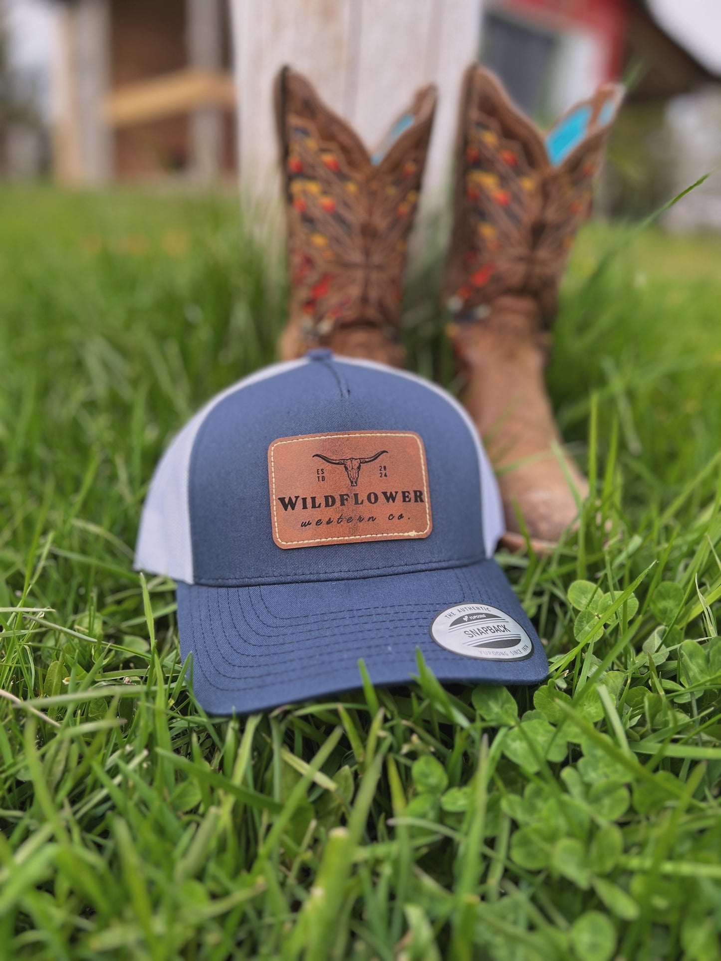 Leather Patch Trucker Hat