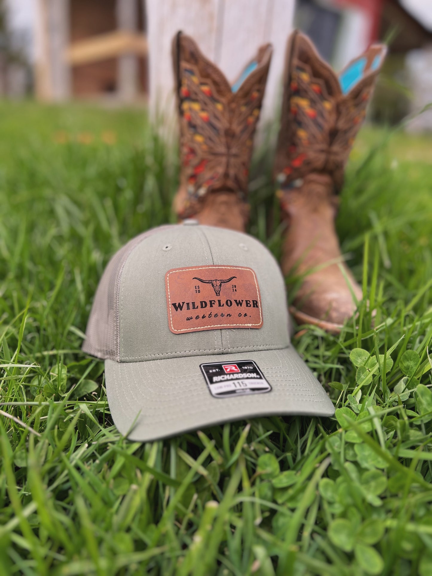 Leather Patch Trucker Hat