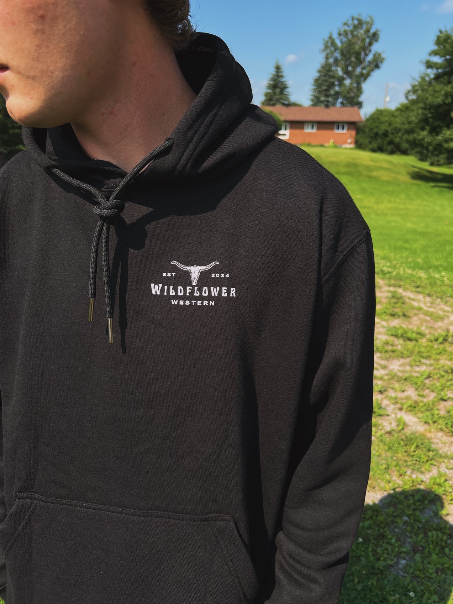 "Original Wildflower Western" Unisex Hoodie Black