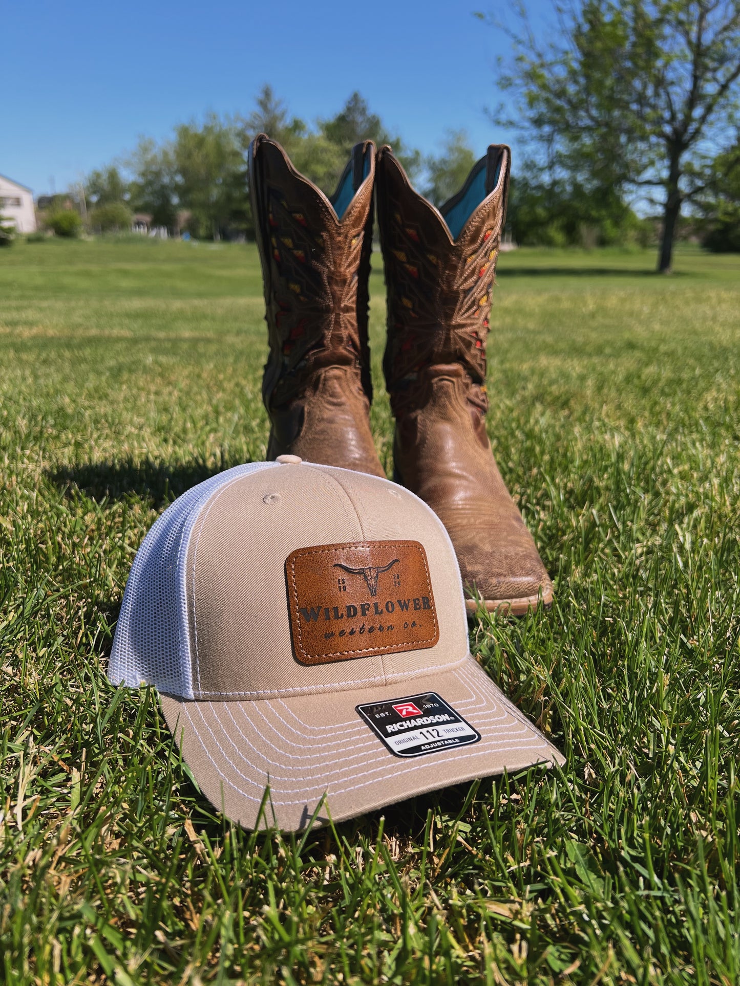 Leather Patch Trucker Hat