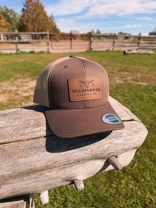 Leather Patch Trucker Hat