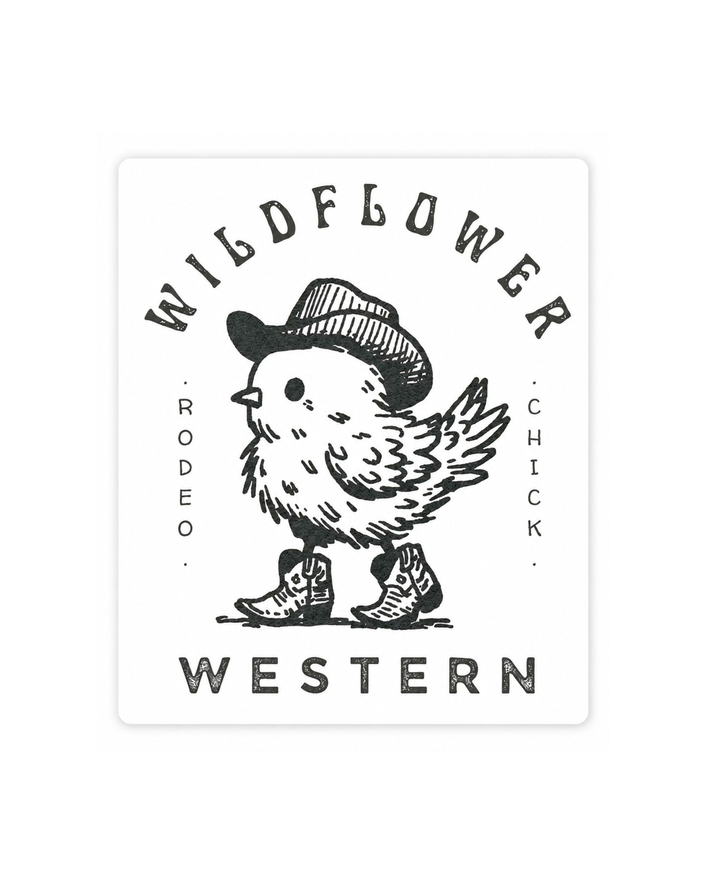 Rodeo Chick Sticker