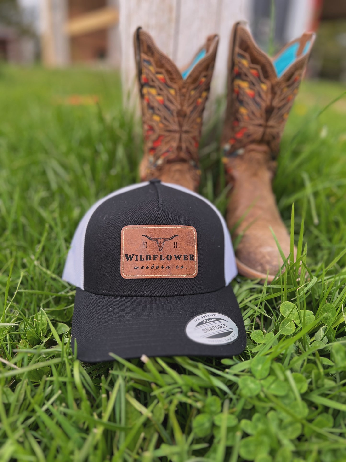 Leather Patch Trucker Hat