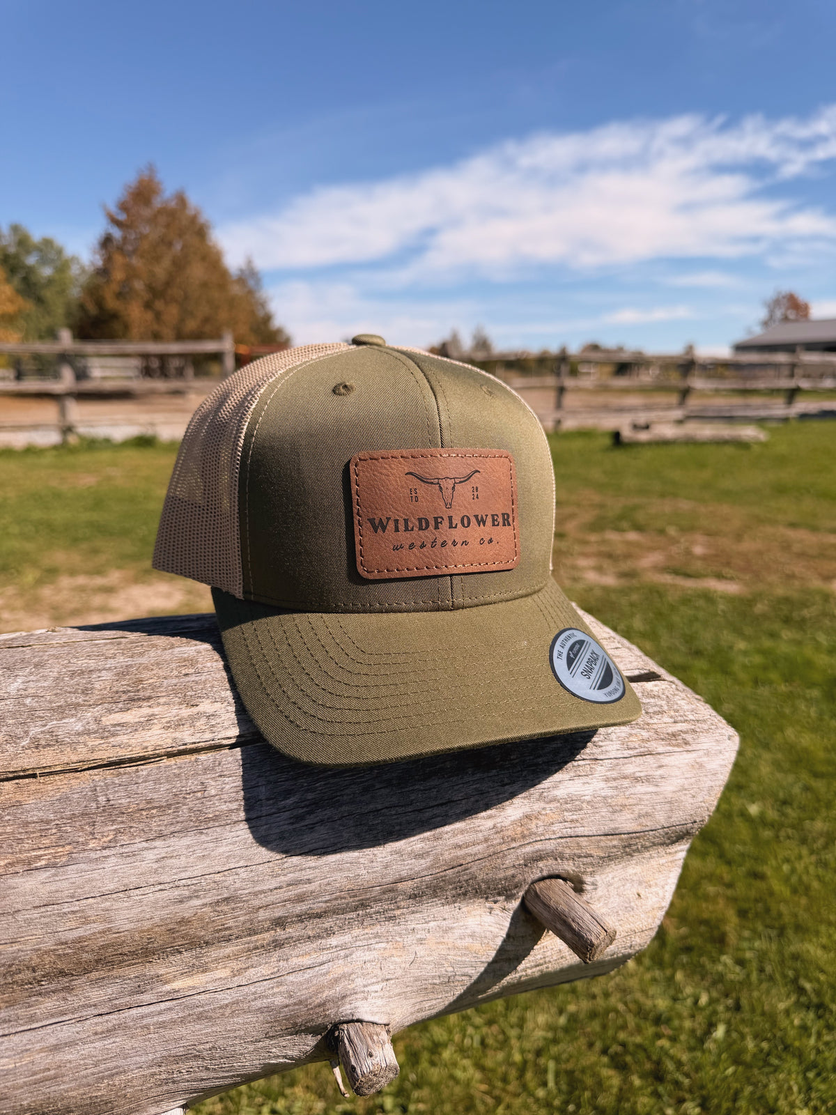 Leather Patch Trucker Hat