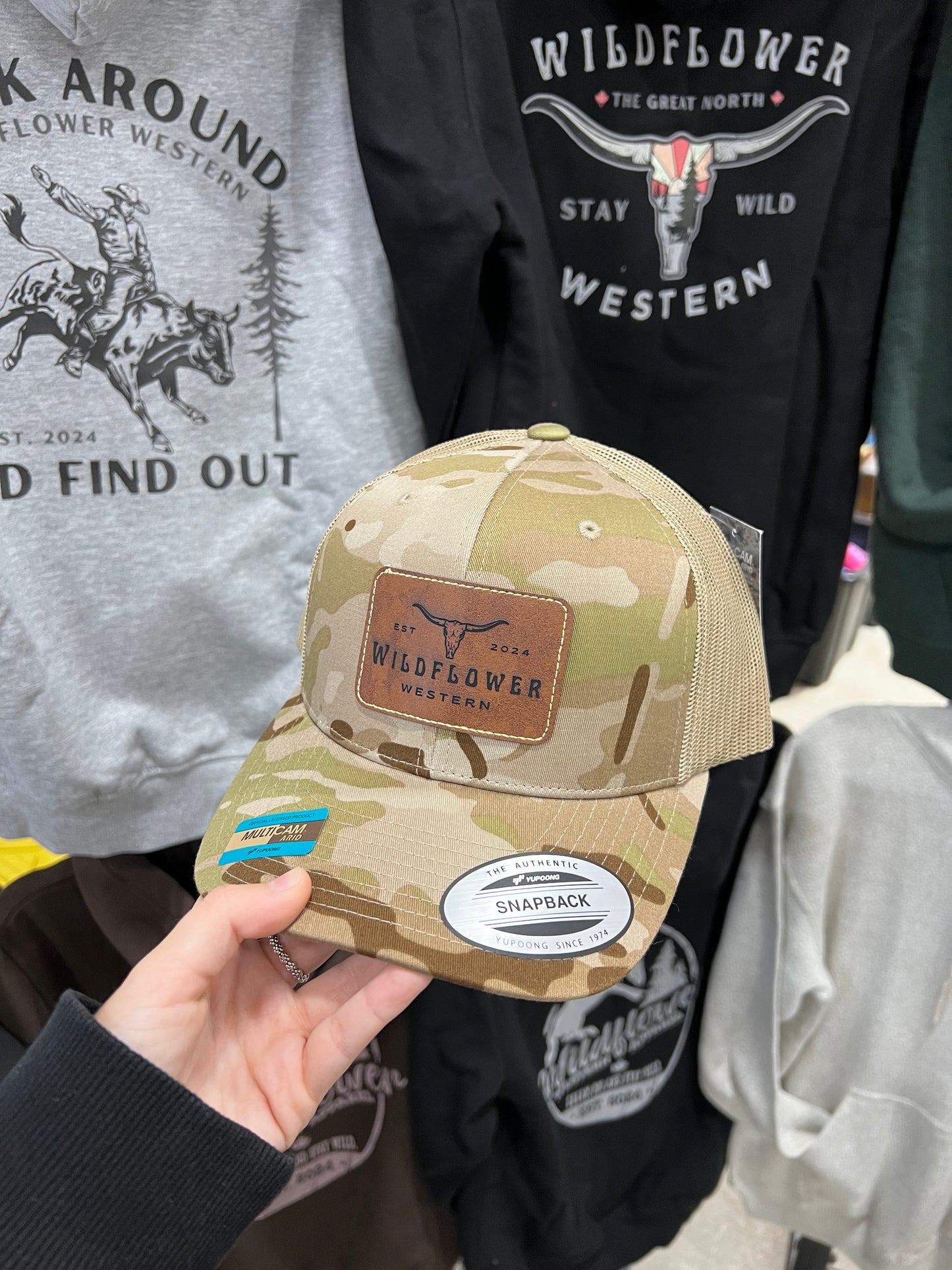 Wildflower Western Original Camo Trucker Hat