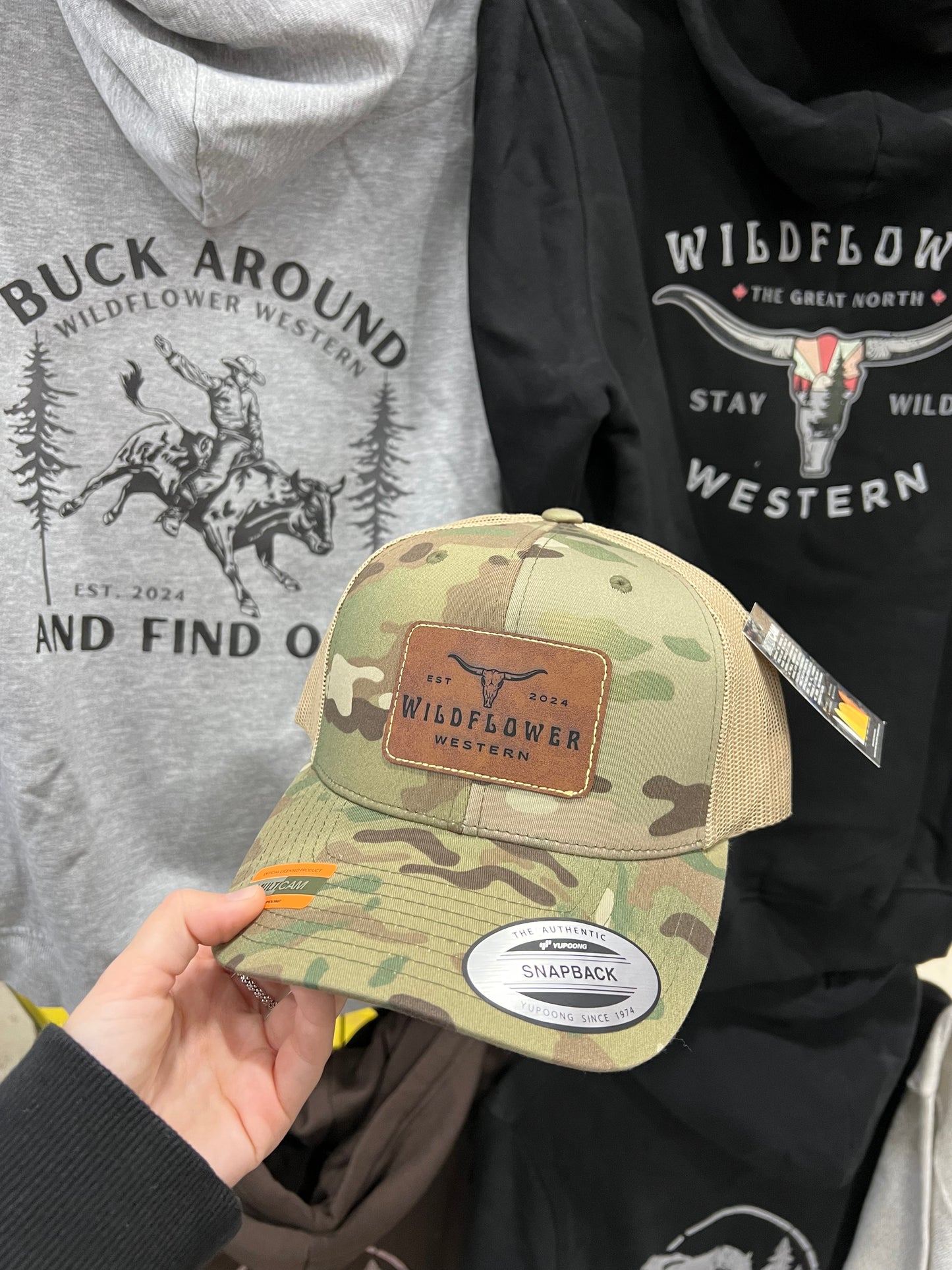 Wildflower Western Original Camo Trucker Hat