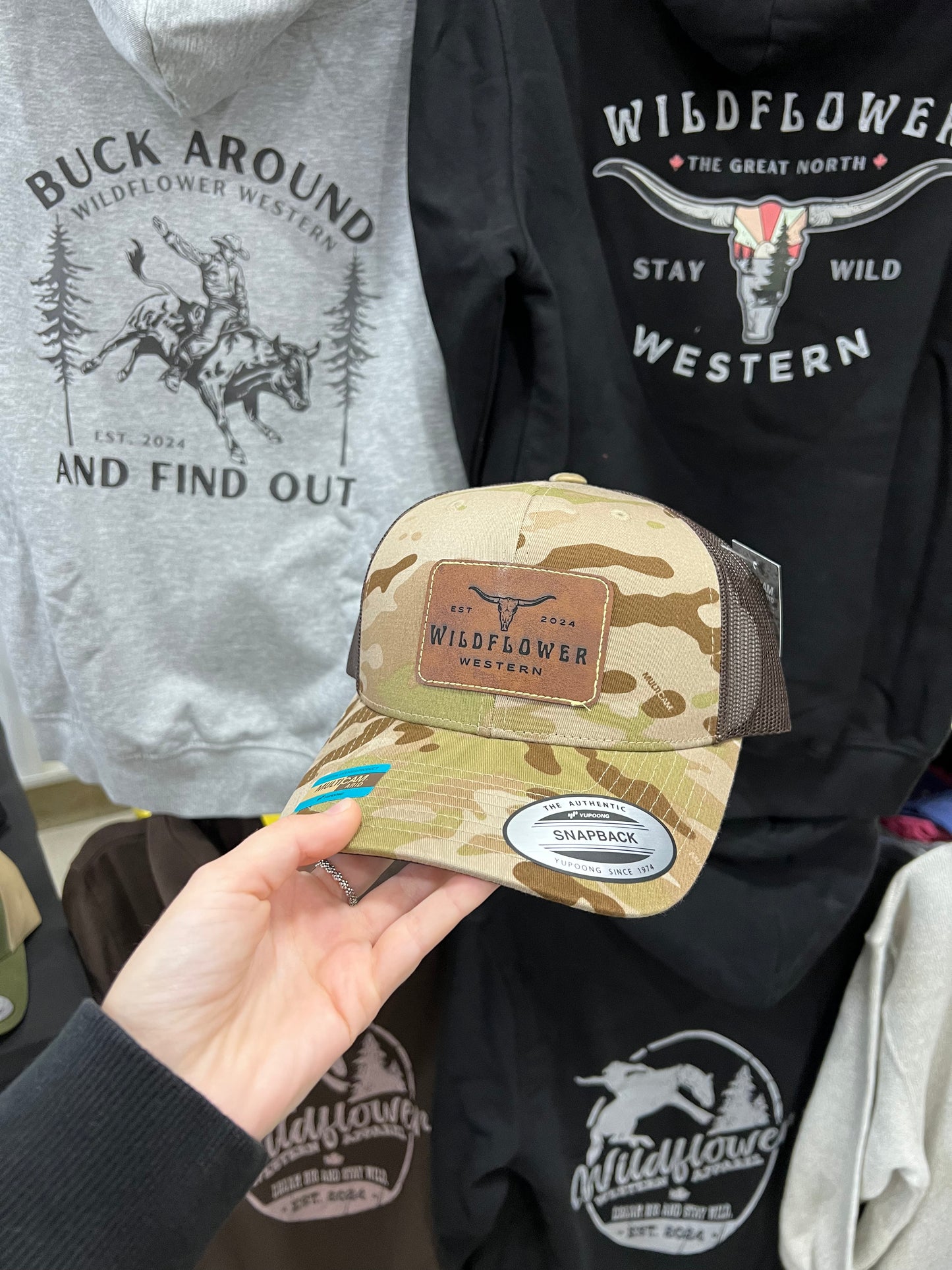 Wildflower Western Original Camo Trucker Hat
