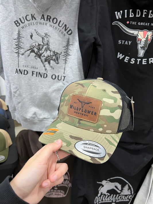 Wildflower Western Original Camo Trucker Hat