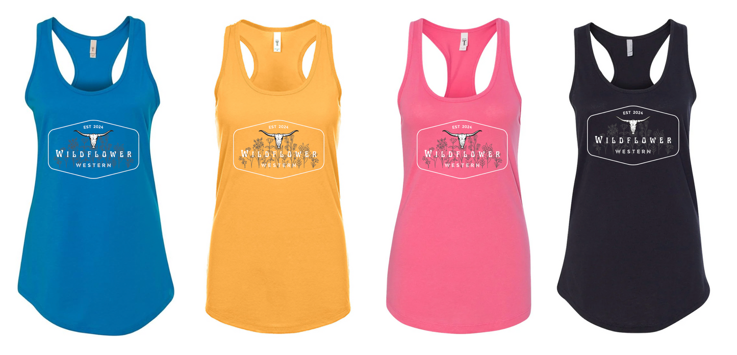 "Original Wildflower Western" Racerback Tank